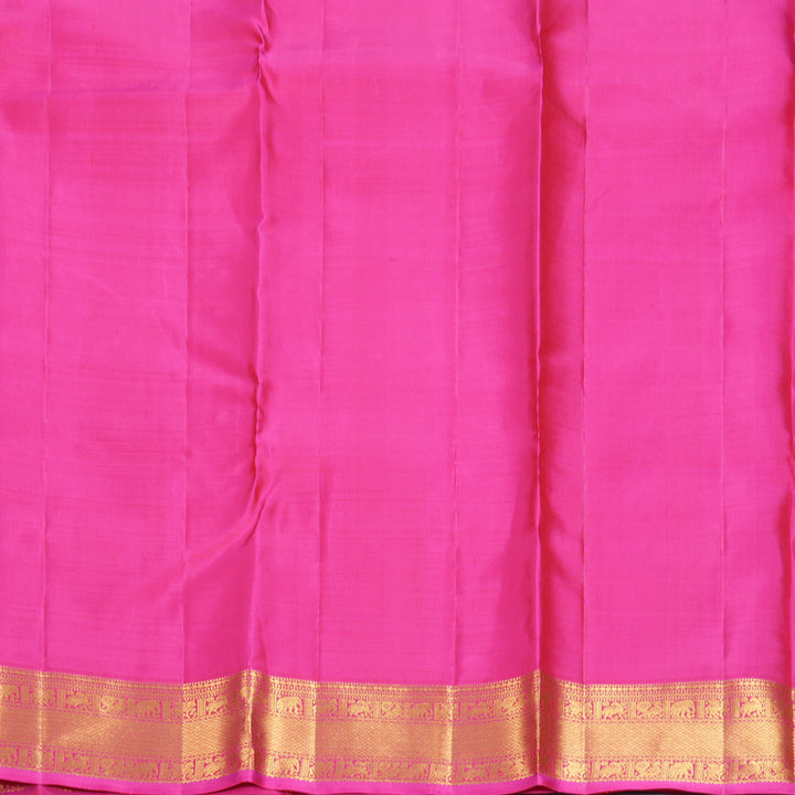 Hayagrivas Handloom Rani Pink Kanjivaram Silk Saree KBF825H2-1