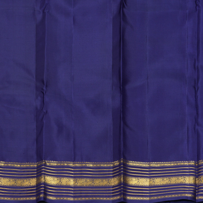 Hayagrivas Handloom Dark Blue Kanjivaram Silk Saree KBF825H2-2