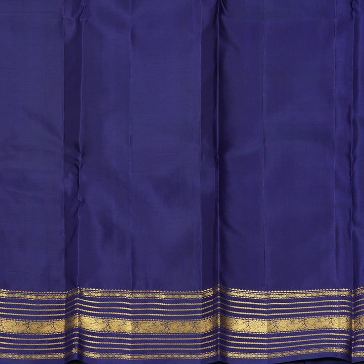 Hayagrivas Handloom Dark Blue Kanjivaram Silk Saree KBF825H2-2