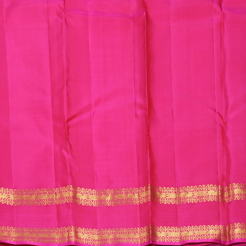 Hayagrivas Handloom Rani Pink Kanjivaram Silk Saree KBF825H2-4