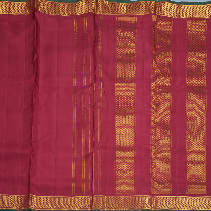 Hayagrivas Handloom Maroon Ten Yards Silk Saree KBF826H1-1