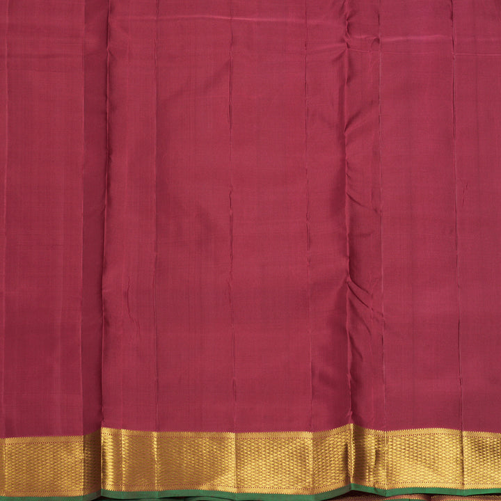 Hayagrivas Handloom Maroon Ten Yards Silk Saree KBF826H4-1