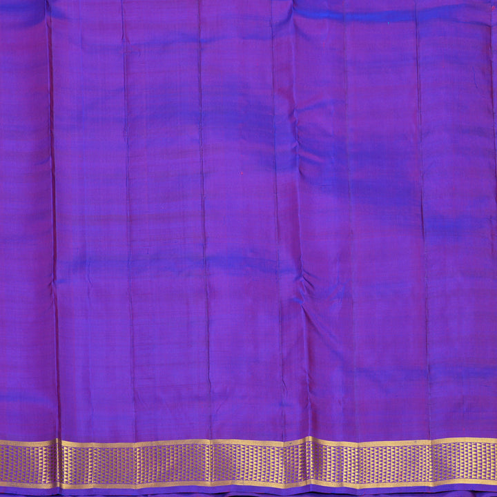 Hayagrivas Handloom Sky Blue &amp; Manthalir Stripes Ten Yards Silk Saree KBF826H5-1