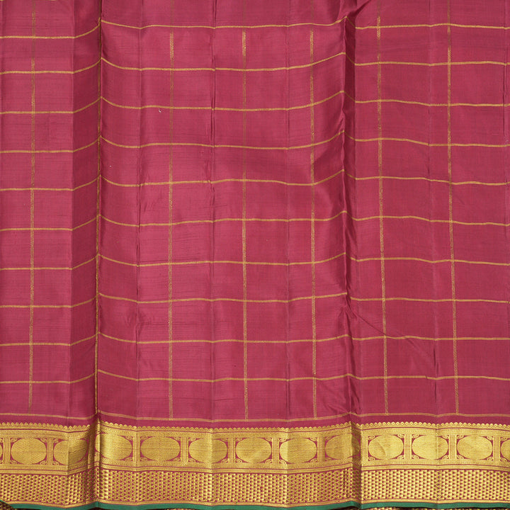 Hayagrivas Handloom Maroon Ten Yards Silk Saree KBF826H7-1