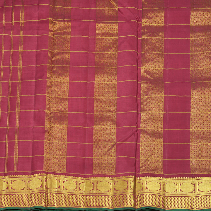 Hayagrivas Handloom Maroon Ten Yards Silk Saree KBF826H7-1