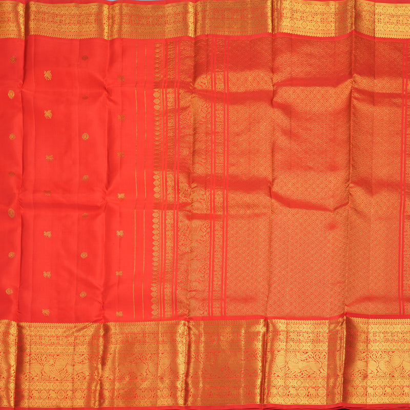 Hayagrivas Handloom Red Kanjivaram Silk Saree KBF827H2-4