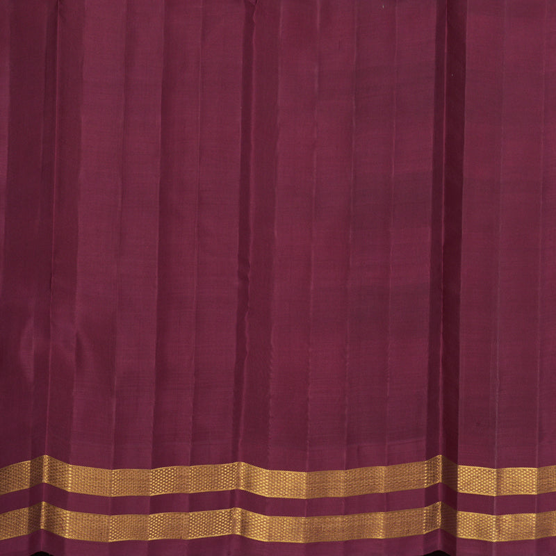 Hayagrivas Handloom Bottle Green &amp; Maroon Checks Kanjivaram Silk Saree KBF829H1-1