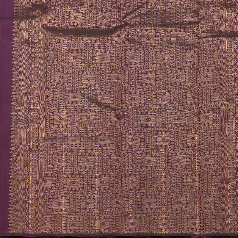 Hayagrivas Handloom Purple Kanjivaram Silk Saree KBF831H3-1