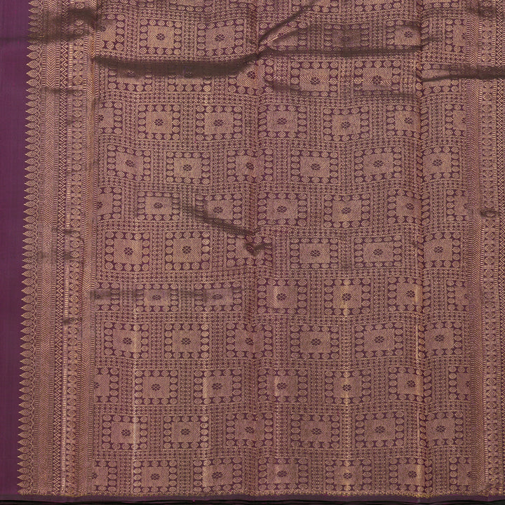 Hayagrivas Handloom Purple Kanjivaram Silk Saree KBF831H3-1
