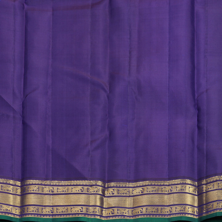 Hayagrivas Handloom Pastel Checks Kanjivaram Silk Saree with Purple Border KBF832H5-1