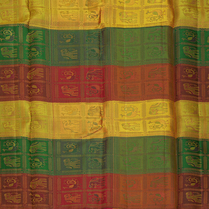 Hayagrivas Handloom Purple Kanjivaram Silk Saree KBF832H8-1