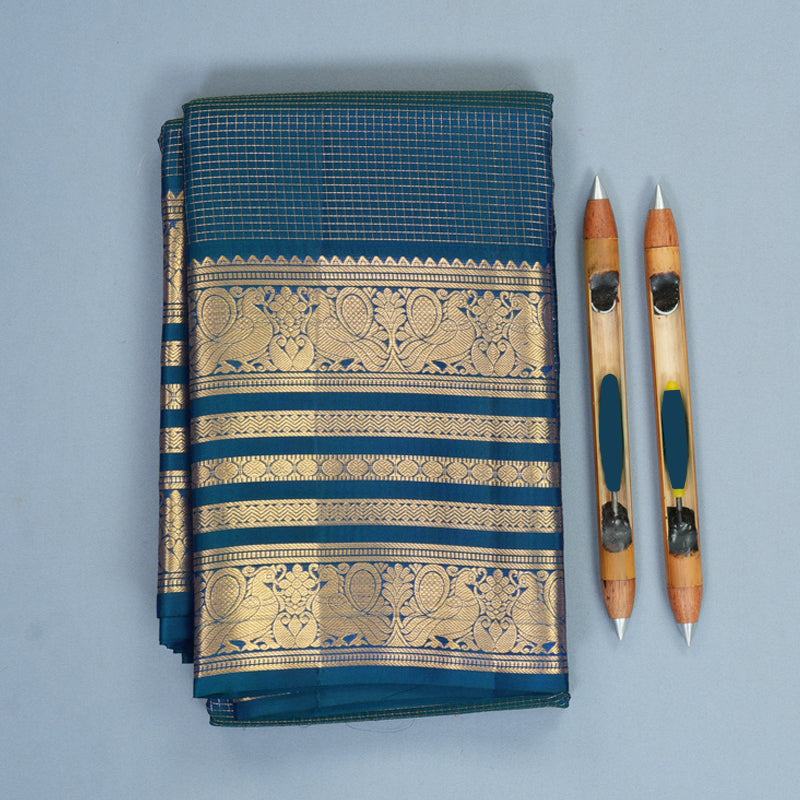 Hayagrivas Handloom Mayilkazhuthu Kanjivaram Silk Saree KBF834H1-18