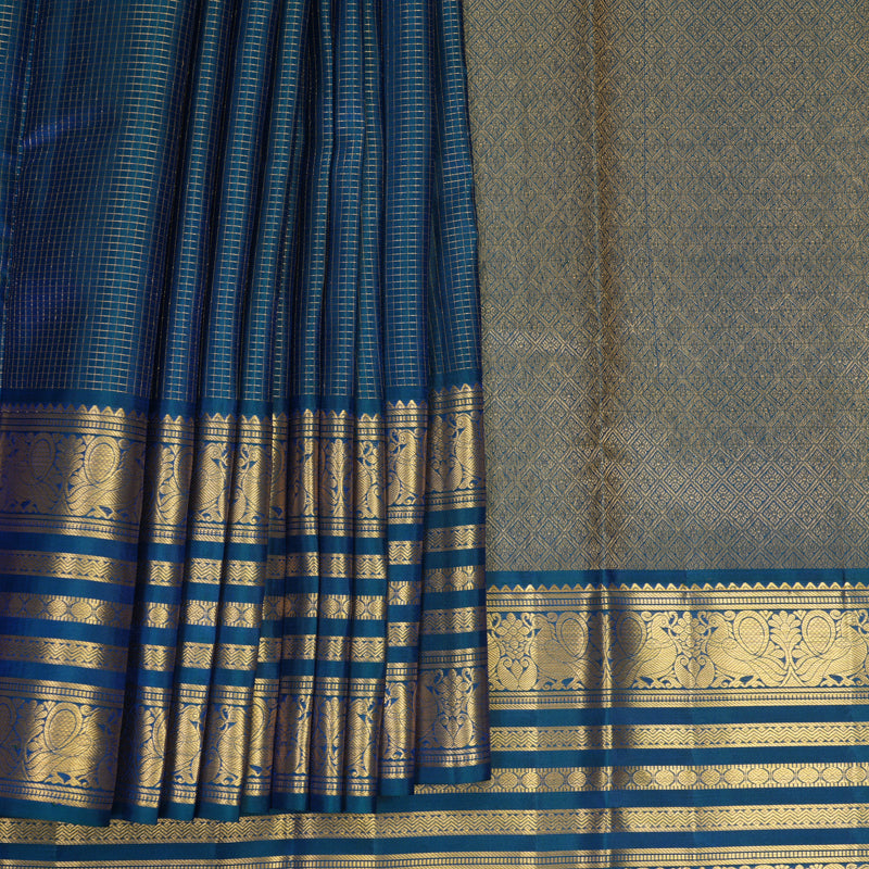 Hayagrivas Handloom Mayilkazhuthu Kanjivaram Silk Saree KBF834H1-18