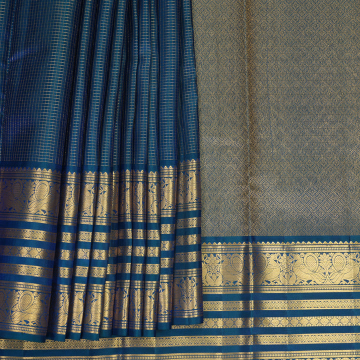Hayagrivas Handloom Mayilkazhuthu Kanjivaram Silk Saree KBF834H1-18