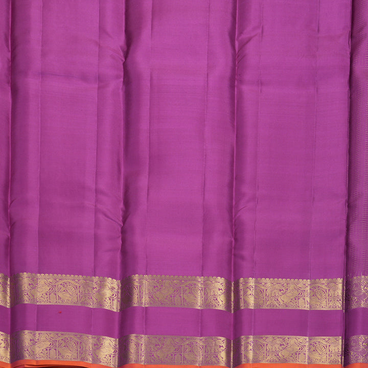 Hayagrivas Handloom Vadamalli Purple Kanjivaram Silk Saree KBF834H1-21