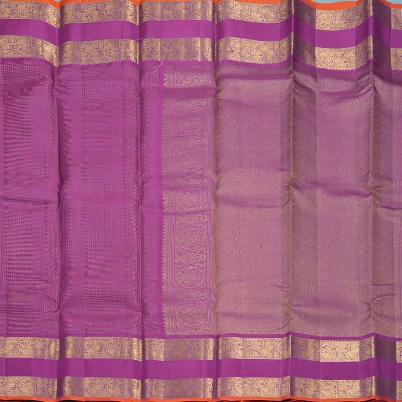 Hayagrivas Handloom Vadamalli Purple Kanjivaram Silk Saree KBF834H1-21