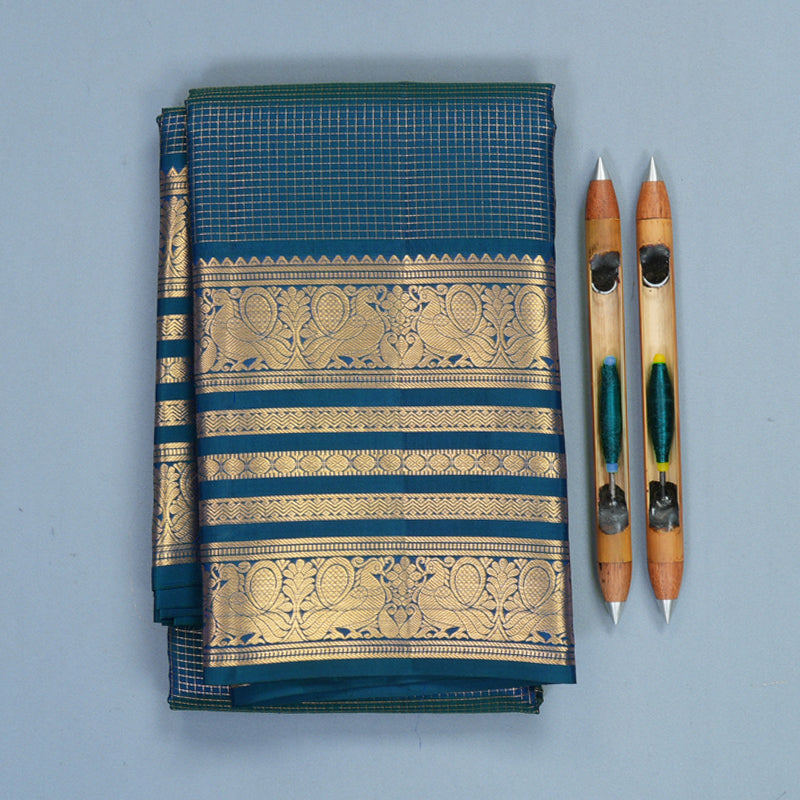 Hayagrivas Handloom Mayilkazhuthu Kanjivaram Silk Saree KBF834H1-23