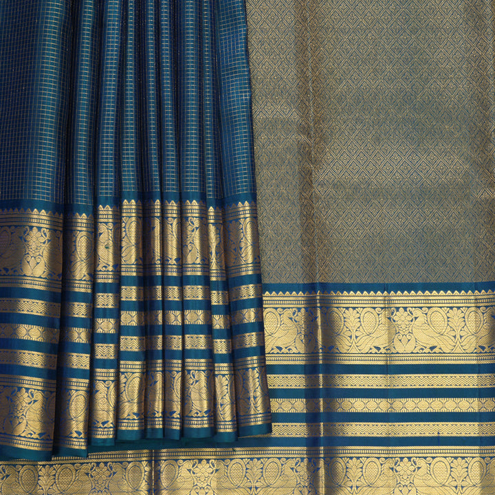 Hayagrivas Handloom Mayilkazhuthu Kanjivaram Silk Saree KBF834H1-23