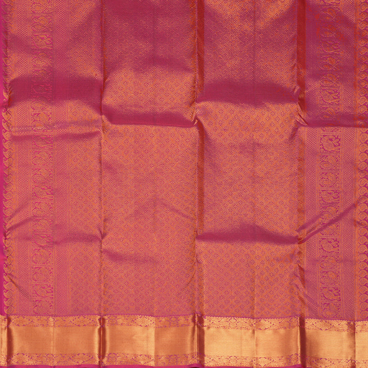 Hayagrivas Handloom Pink Kanjivaram Silk Saree KBF835H1-1