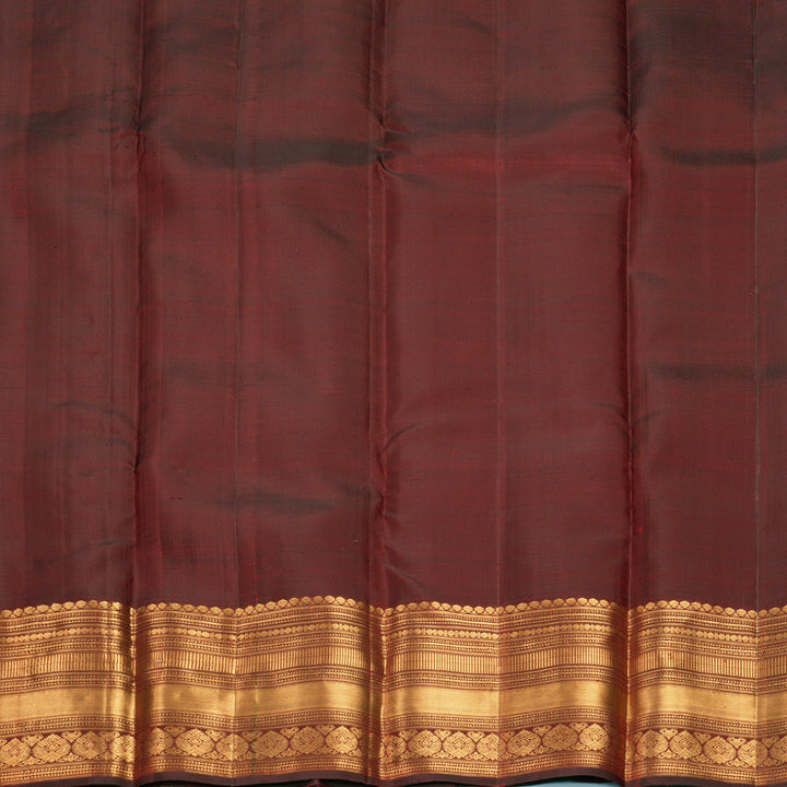 Hayagrivas Handloom Maroon Kanjivaram Silk Saree KBF835H1-2