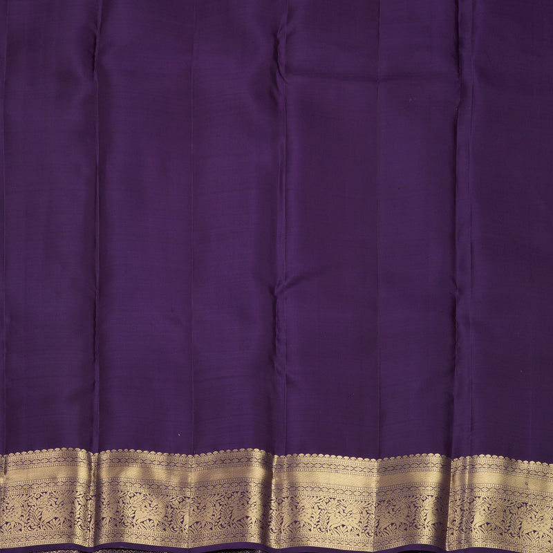 Hayagrivas Handloom Purple Kanjivaram Silk Saree KBF835H1-3