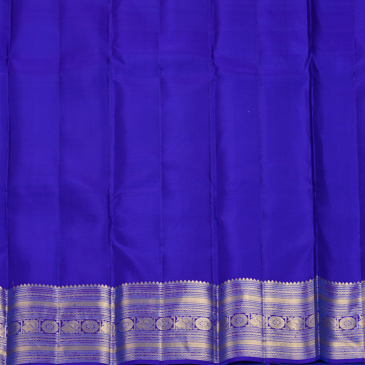 Hayagrivas Handloom MS Blue Kanjivaram Silk Saree KBF835H1-6