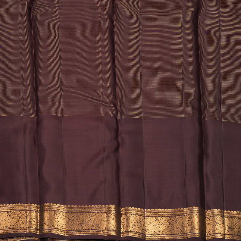 Hayagrivas Handloom Coffee Brown Kanjivaram Silk Saree KBF835H12-1