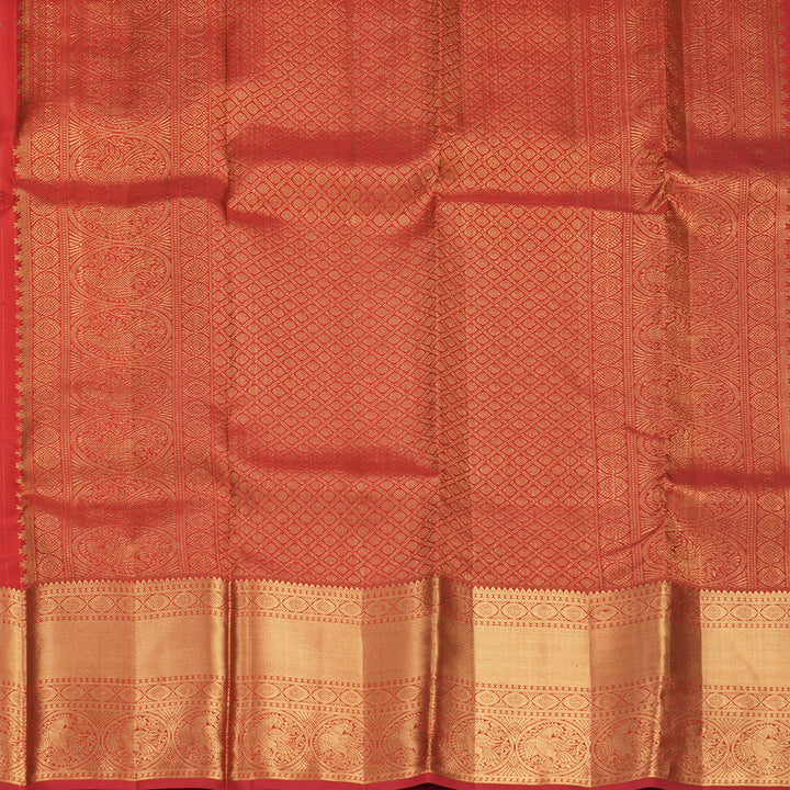 Hayagrivas Handloom Red Kanjivaram Silk Saree KBF835H14-1