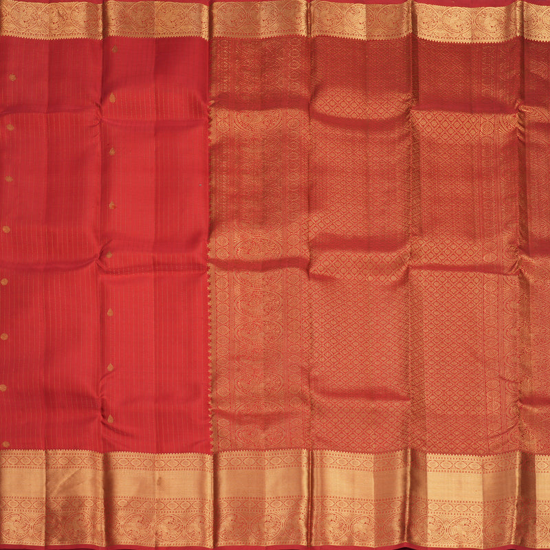 Hayagrivas Handloom Red Kanjivaram Silk Saree KBF835H14-1