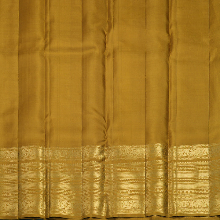 Hayagrivas Handloom Honey Mustard Kanjivaram Silk Saree KBF835H15-1