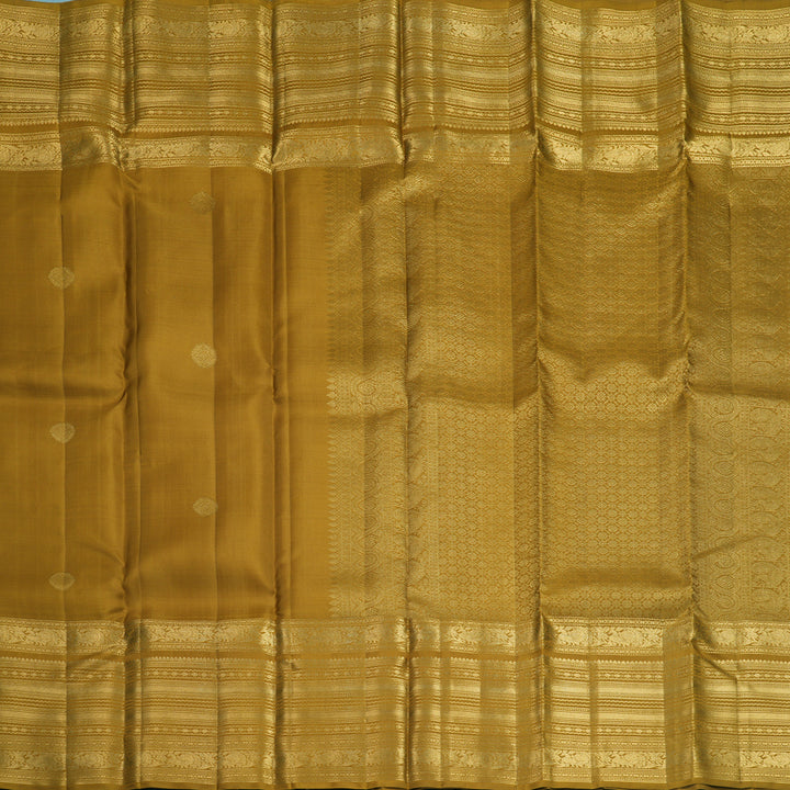 Hayagrivas Handloom Honey Mustard Kanjivaram Silk Saree KBF835H15-1