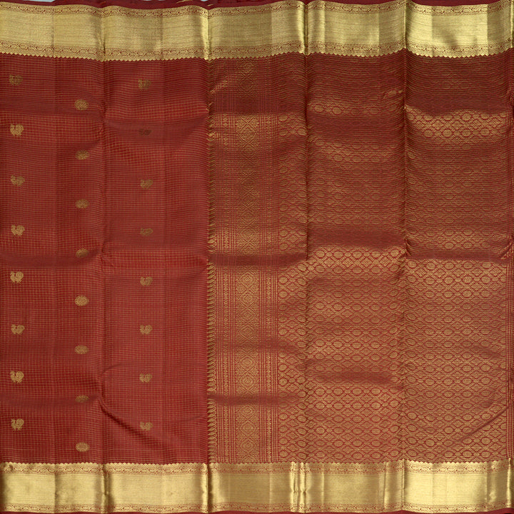 Hayagrivas Handloom Maroon Kanjivaram Silk Saree KBF835H2-1