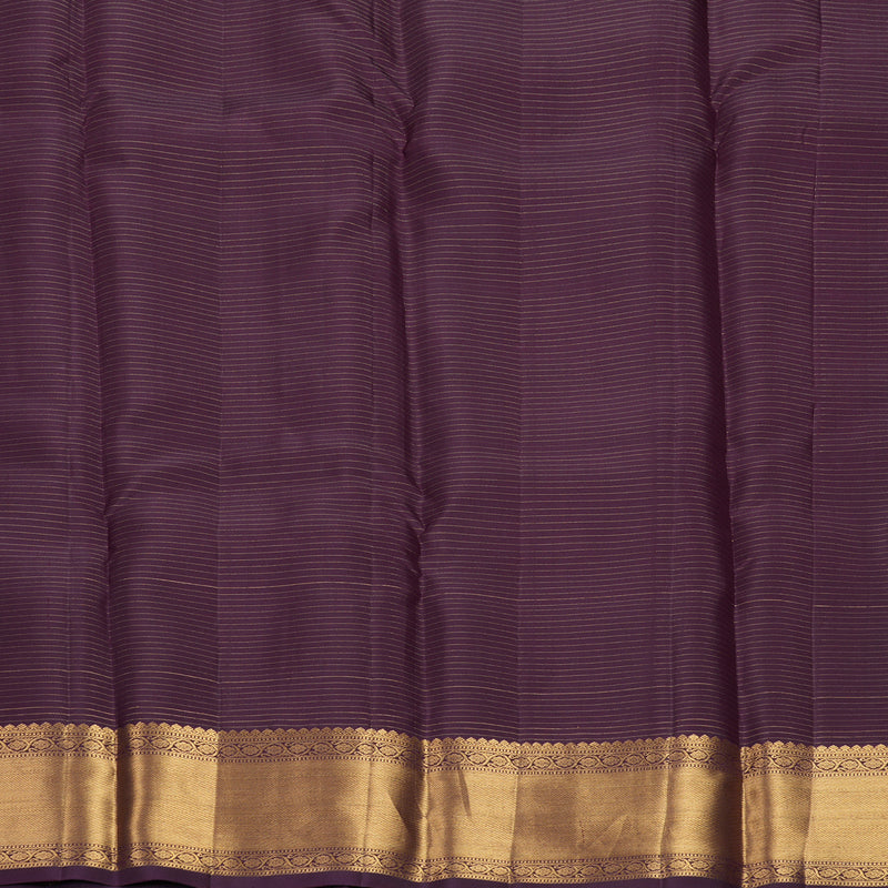 Hayagrivas Handloom Dark Purple Kanjivaram Silk Saree KBF835H2-2