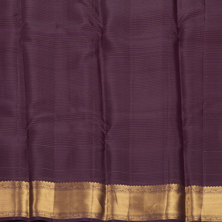 Hayagrivas Handloom Dark Purple Kanjivaram Silk Saree KBF835H2-2