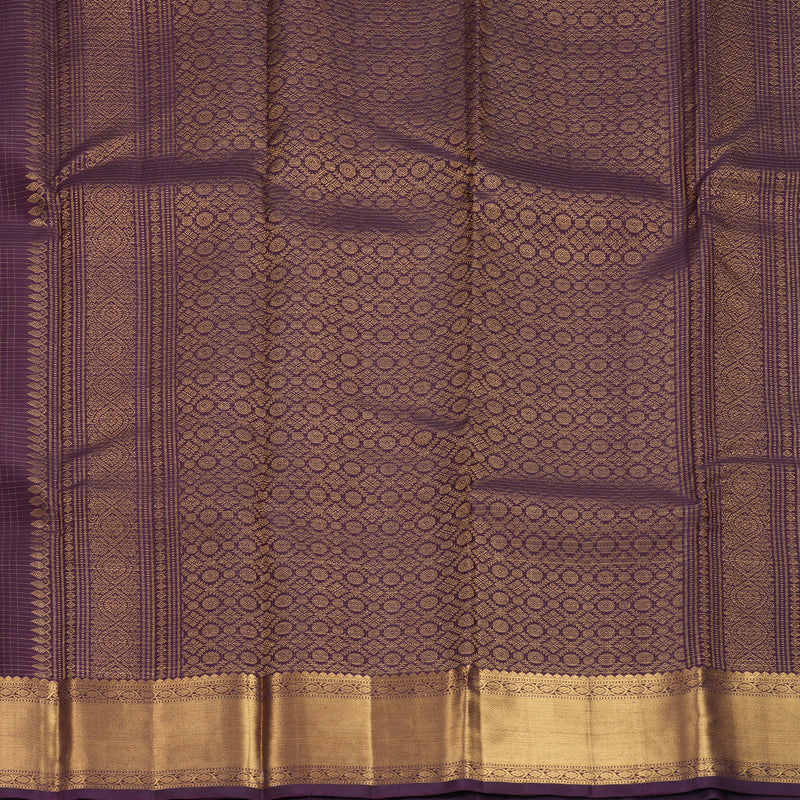 Hayagrivas Handloom Dark Purple Kanjivaram Silk Saree KBF835H2-2