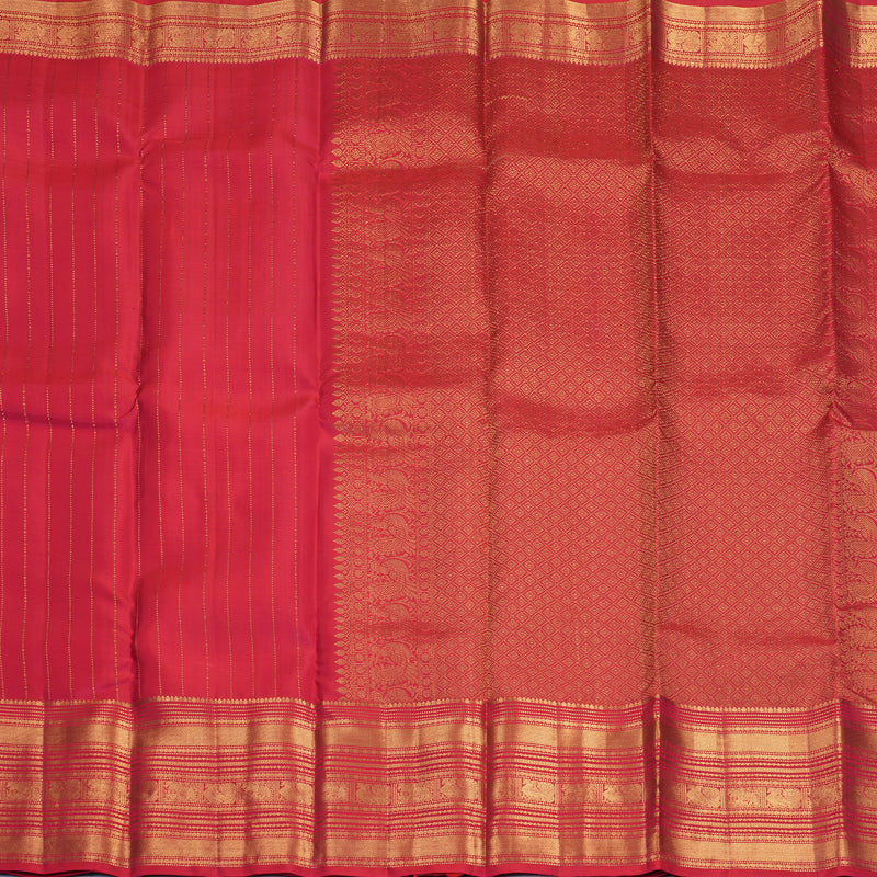 Hayagrivas Handloom Pink Kanjivaram Silk Saree KBF835H3-1