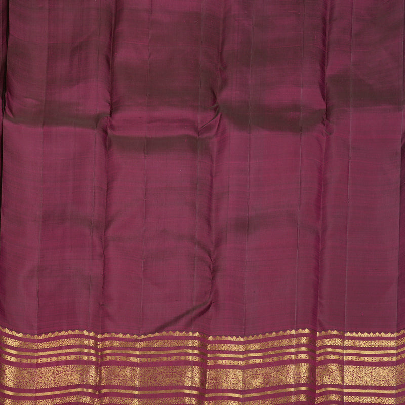 Hayagrivas Handloom Wine Purple Kanjivaram Silk Saree KBF835H3-2