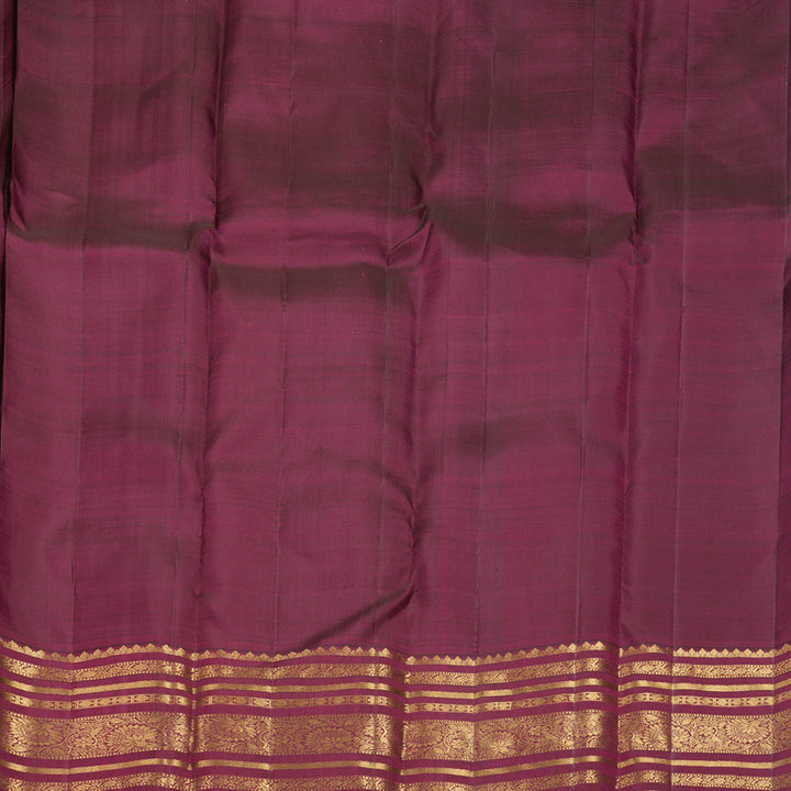Hayagrivas Handloom Wine Purple Kanjivaram Silk Saree KBF835H3-2
