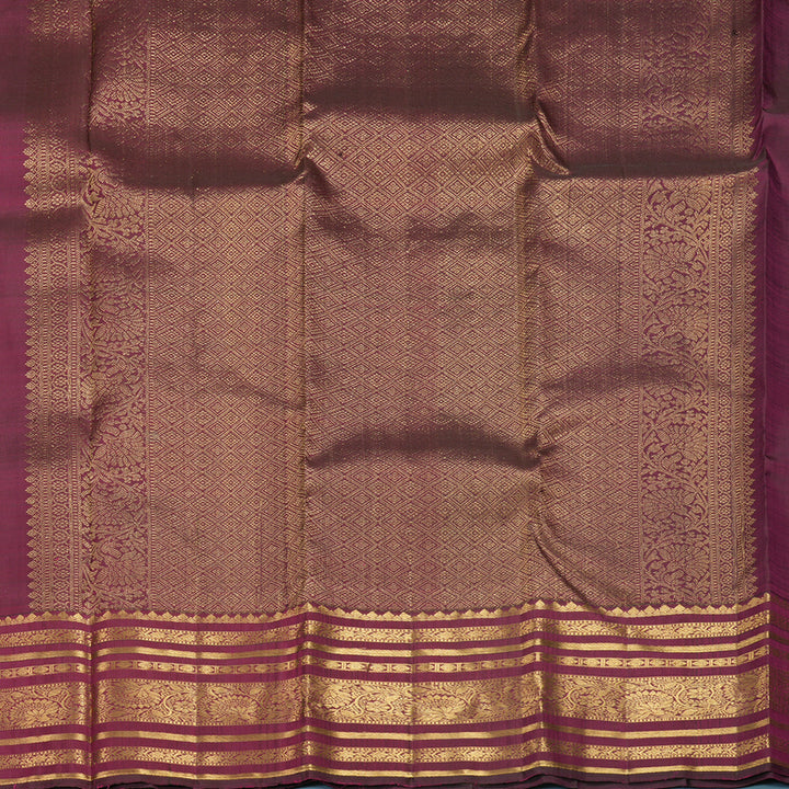 Hayagrivas Handloom Wine Purple Kanjivaram Silk Saree KBF835H3-2