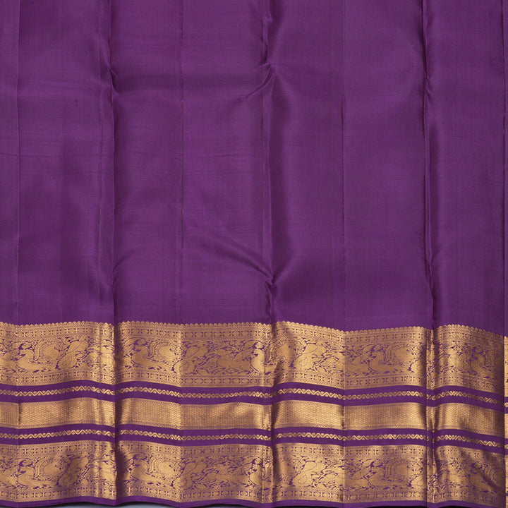 Hayagrivas Handloom Purple Kanjivaram Silk Saree KBF835H3-3