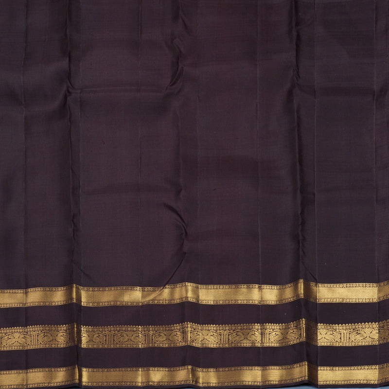 Hayagrivas Handloom Orangish-Pink Kanjivaram Silk Saree KBF835H3-4