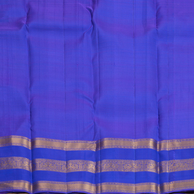Hayagrivas Handloom MS Blue Kanjivaram Silk Saree KBF835H3-5