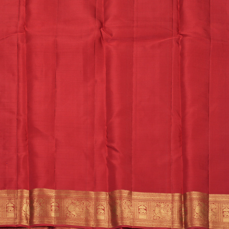 Hayagrivas Handloom Red Kanjivaram Silk Saree KBF835H4-2