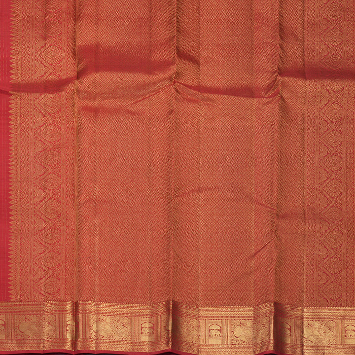 Hayagrivas Handloom Red Kanjivaram Silk Saree KBF835H4-2