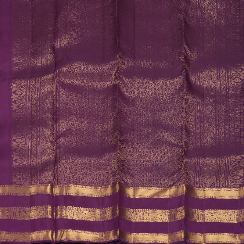Hayagrivas Handloom Brinjal Purple Kanjivaram Silk Saree KBF835H7-4