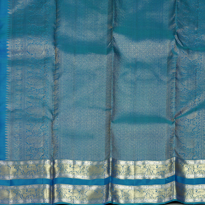 Hayagrivas Handloom Mayilkazhuthu Kanjivaram Silk Saree KBF835H8-1