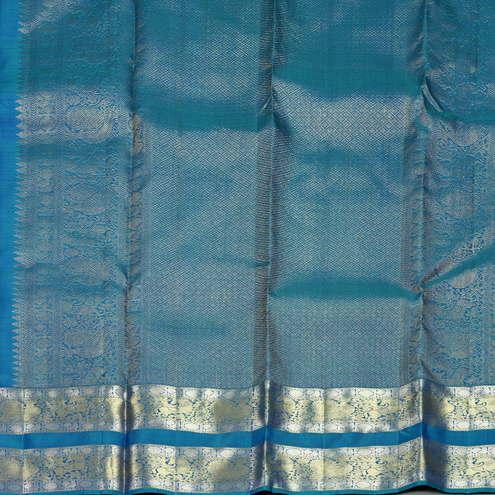 Hayagrivas Handloom Mayilkazhuthu Kanjivaram Silk Saree KBF835H8-1