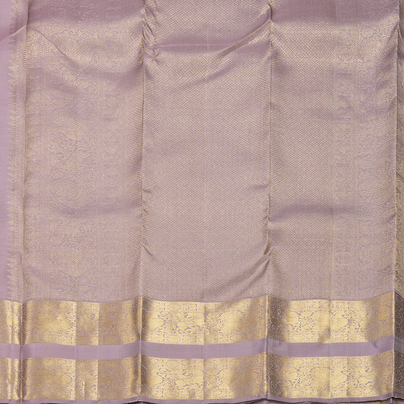 Hayagrivas Handloom Lavender Kanjivaram Silk Saree KBF835H8-2