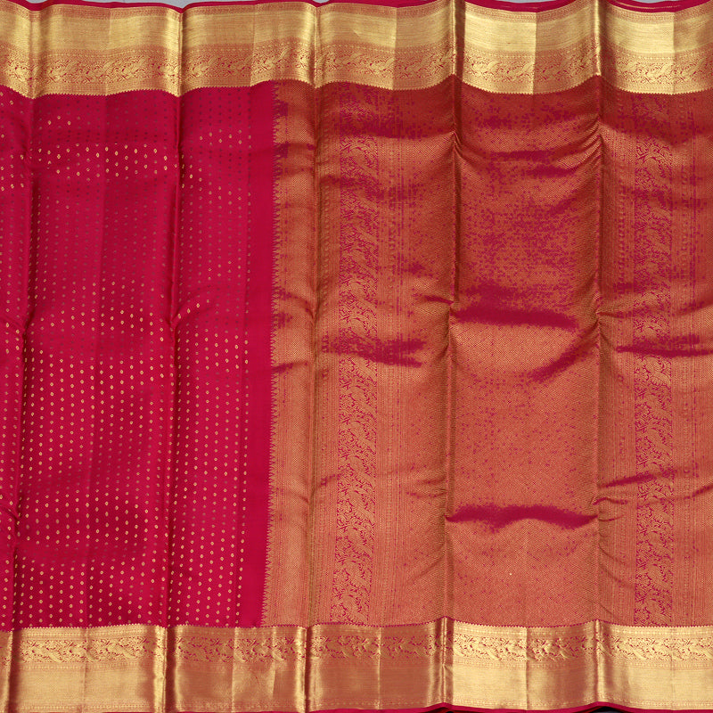 Hayagrivas Handloom Pink Kanjivaram Silk Saree KBF835H9-1