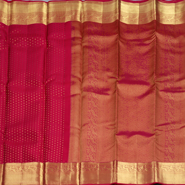 Hayagrivas Handloom Pink Kanjivaram Silk Saree KBF835H9-1